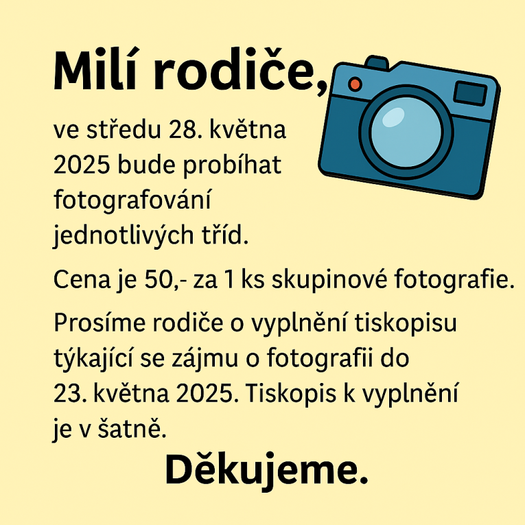 Fotografování tříd